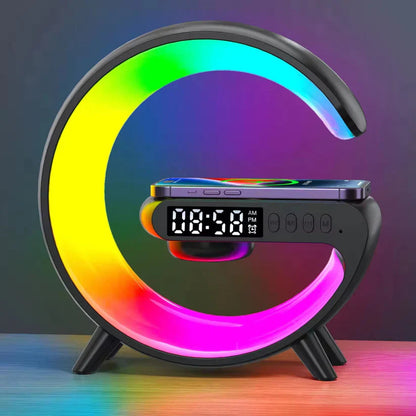 RGB-Bluetooth-Lautsprecher mit Ladefunktion in Schwarz