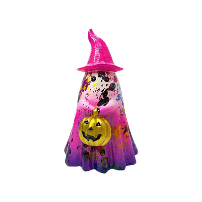 Halloween Figur mit goldener Kürbislaterne 20,5 cm