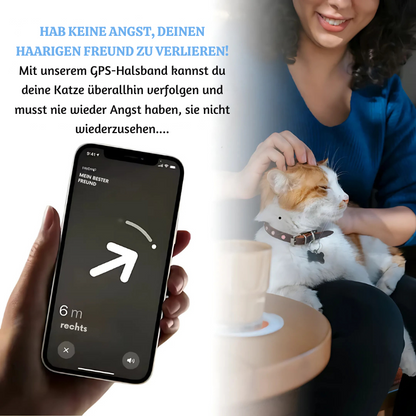 GPS-Tracker Halsband ohne Abo für Haustiere | PawTrack Pro