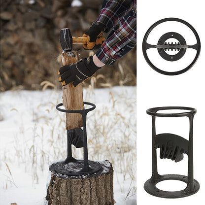 Holzspalter aus Gusseisen sicher & kraftsparend