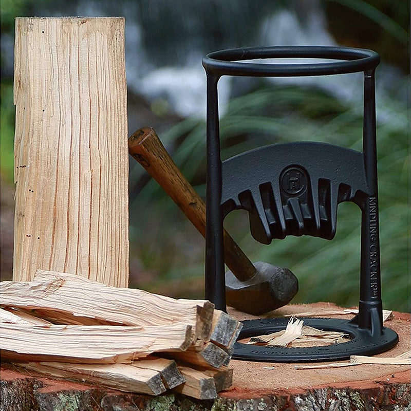 Holzspalter aus Gusseisen sicher & kraftsparend