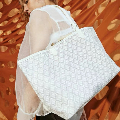 Damen Handtasche | Geräumige Schultertasche mit mehreren Fächern, Reißverschluss und verstellbarem Tragegurt