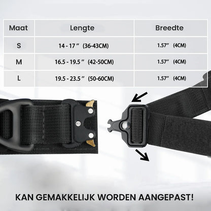 Hundehalsband mit Tracker-Halter und Griff aus robustem Nylon
