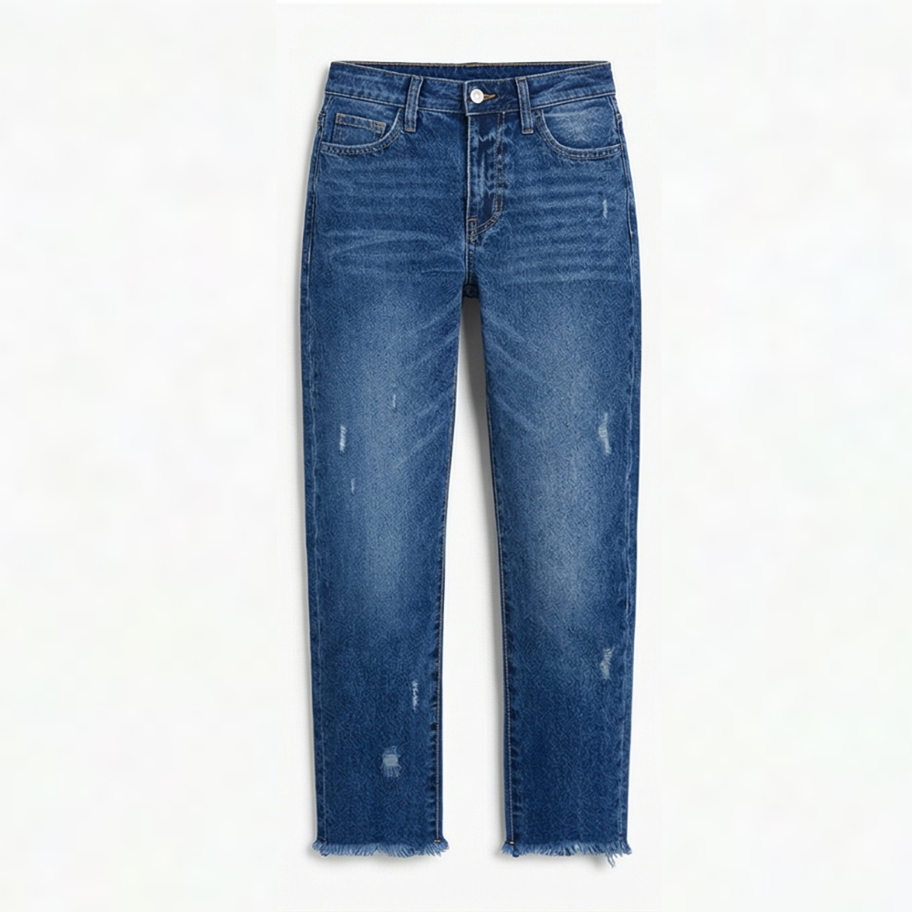 Vivara™ Jeans | Vintage-Look mit Fransen-Saum, perfekt für jeden Anlass