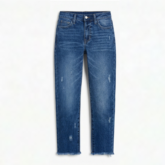 Vivara™ Jeans | Vintage-Look mit Fransen-Saum, perfekt für jeden Anlass