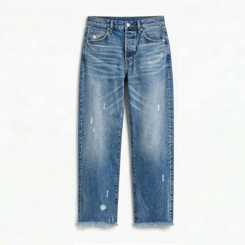 Vivara™ Jeans | Vintage-Look mit Fransen-Saum, perfekt für jeden Anlass