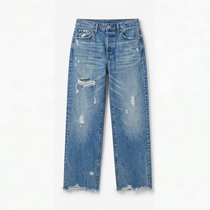 Vivara™ Jeans | Vintage-Look mit Fransen-Saum, perfekt für jeden Anlass
