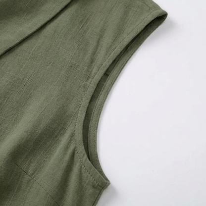 Elegante Sommerbluse ohne Ärmel – Kühl tragen, ohne die Oberarme zu zeigen
