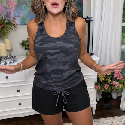 Solana – 3-teiliges Bade-Set mit Überwurf, Tanktop und Shorts