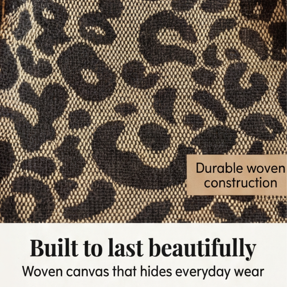 Lynxe™ Leopard-Tote – Statement-Tasche mit goldenem Ketten-Detail