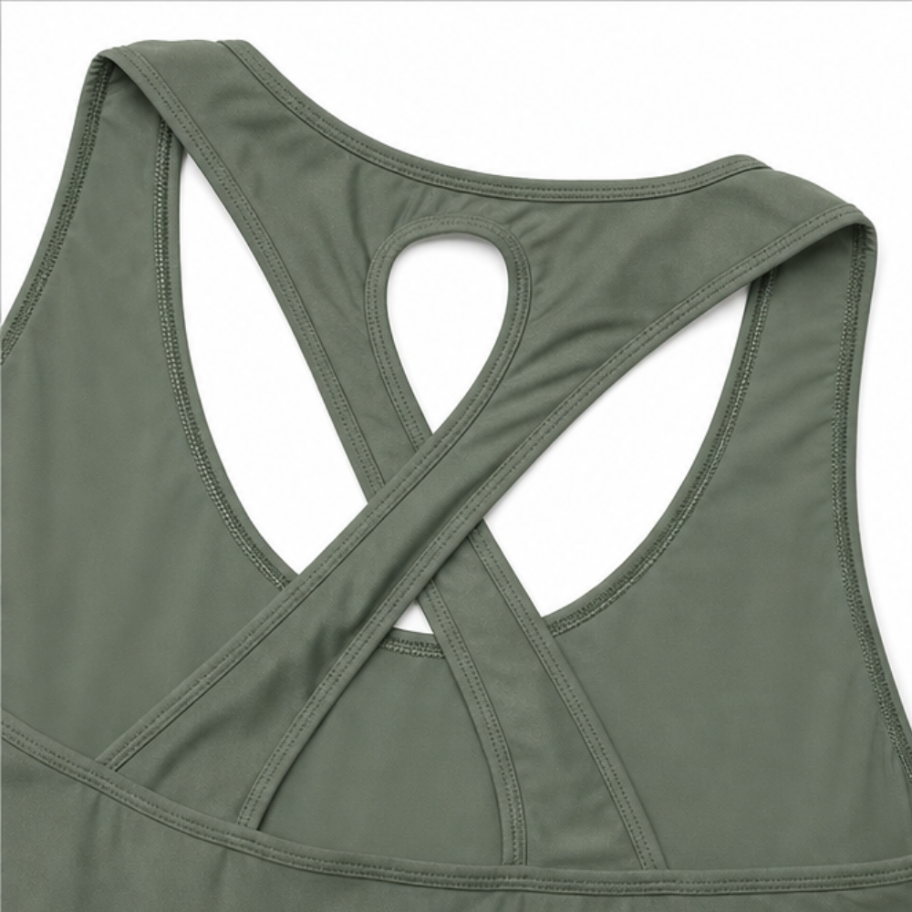 Solana – 3-teiliges Bade-Set mit Überwurf, Tanktop und Shorts