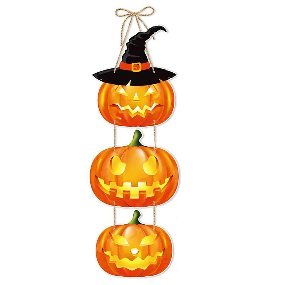 Halloween Kürbislaternen Set mit warmem LED Licht 3 Stück