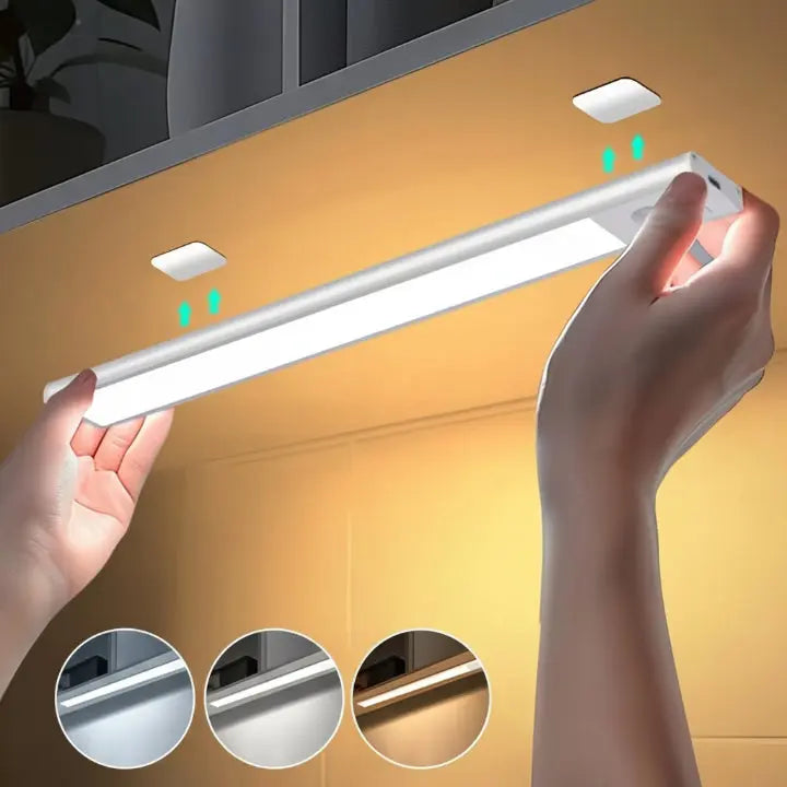 50% RABATT | LumiSense™ - Kabellose LED-Unterbauleuchte mit smarter Sensorsteuerung