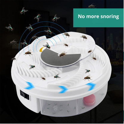 SilentCatch™ | Fliegenfalle – Leise Insektenfalle ohne Chemie, Ködersystem für Innen & Außen