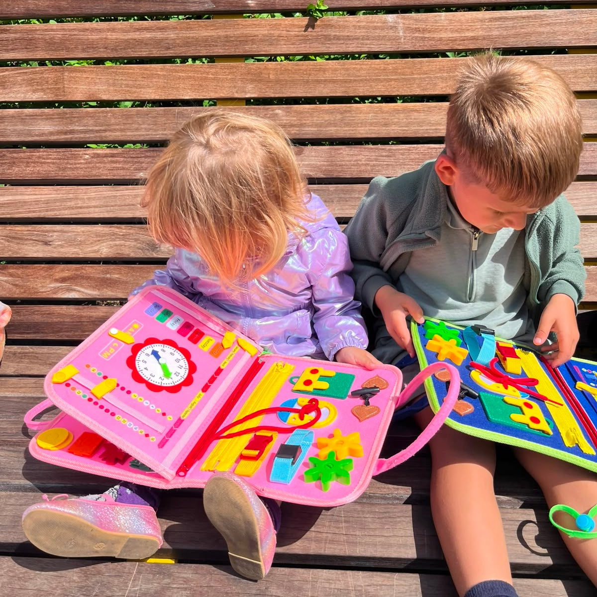 Montessori Aktivitätsbuch Dinosaurier Blau für Kleinkinder