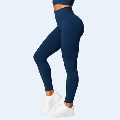 Kompressionsleggings Damen hohe Taille formend