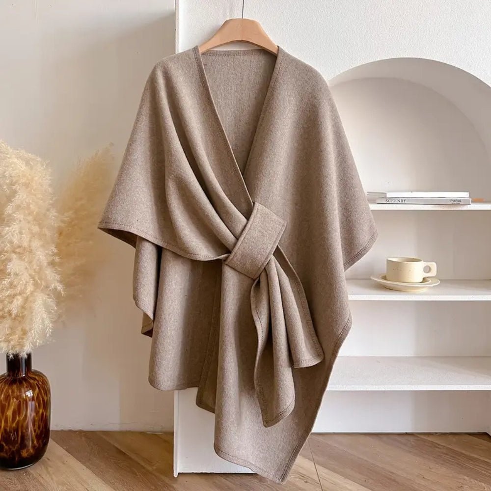 Poncho-Schal-Mantel für Damen