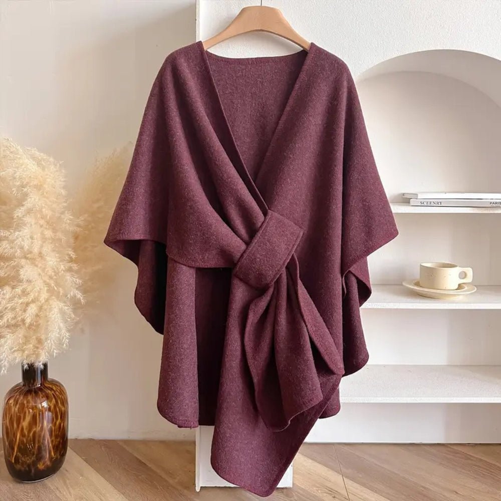 Poncho-Schal-Mantel für Damen