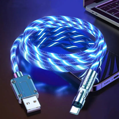 1+1 GRATIS | Flexibel & schnell laden – 540° drehbares RGB-Datenkabel