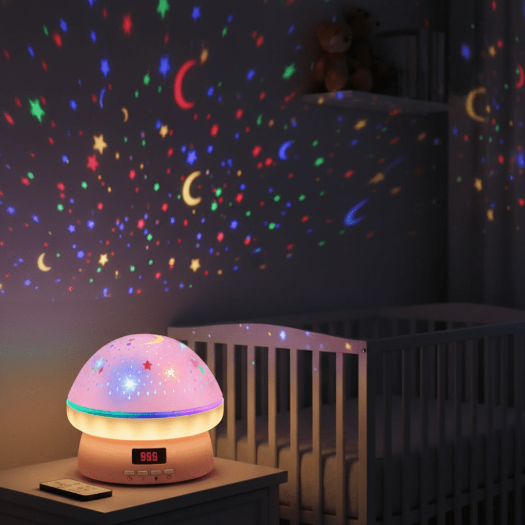 GLOWLIGHT – Magischer Sternenprojektor mit 16 Farben und Timer-Funktion