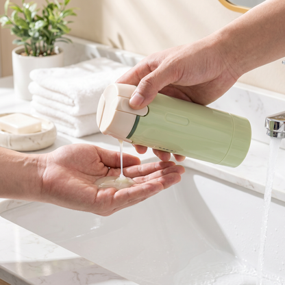 TravelPods™ 4-in-1 Reisebehälter – Auslaufsicher für Shampoo & Kosmetik