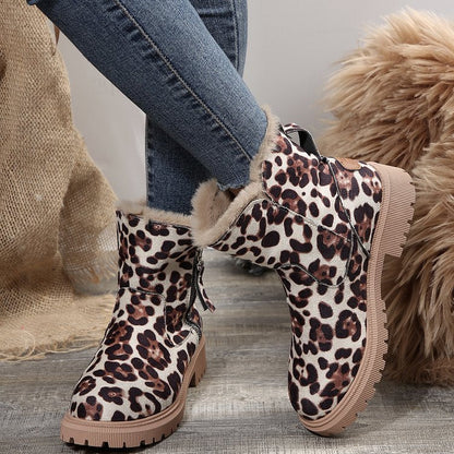 Damen-Winter-Fleece-Schneestiefel – Warm, stilvoll & absolut winterfest