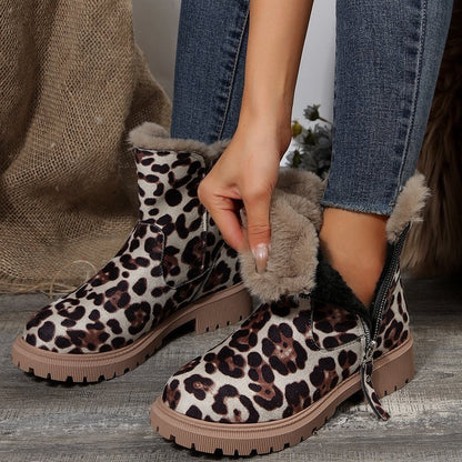 Damen-Winter-Fleece-Schneestiefel – Warm, stilvoll & absolut winterfest