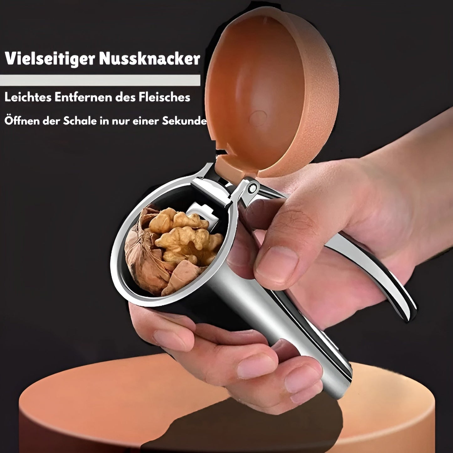 Mühelos Nüsse knacken | ShellOpener™ Walnuss Öffner - 50% RABATT