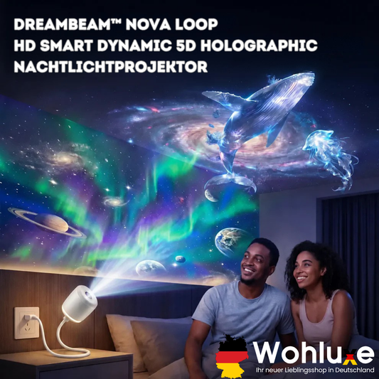 Galaxie Projektor mit Sternenhimmel und Fernbedienung