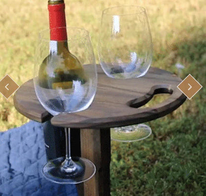 Picknick Weintisch | Wein Tisch Outdoor | Stabiler Halt & Sicherer Genuss | VinoStake