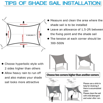 SUNSAIL Sonnensegel wasserdicht UV-Schutz Terrasse