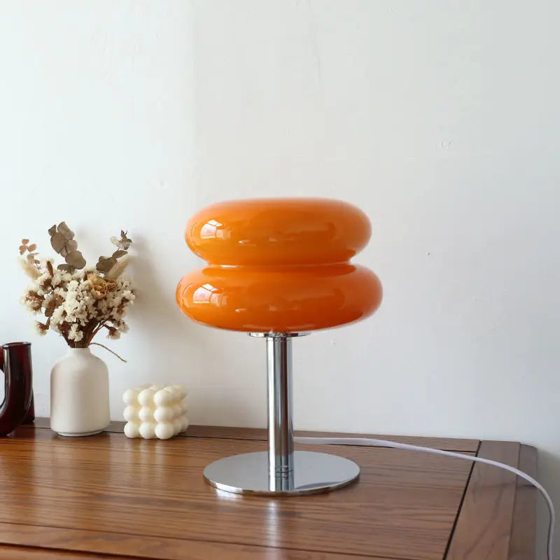 Retro-Tischlampe Orange