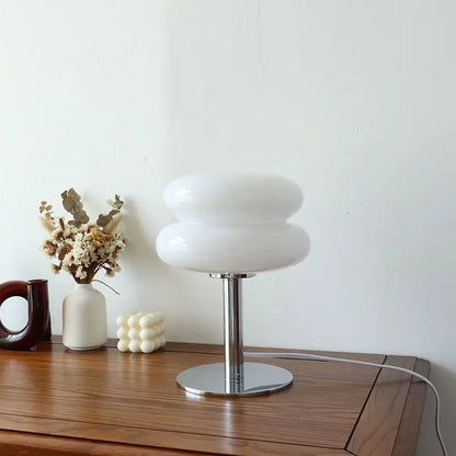Retro-Tischlampe Weiß