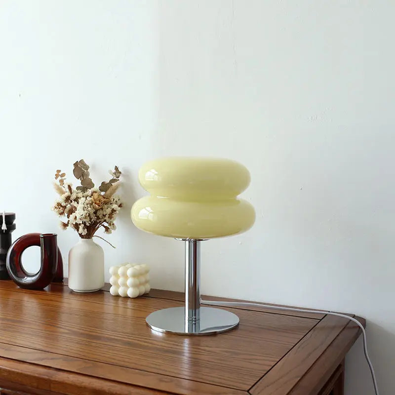 Retro-Tischlampe Gelb