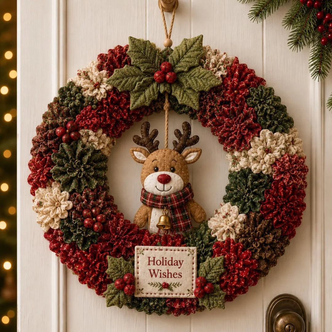 DIY Weihnachtskranz Bastelset ohne Nähen