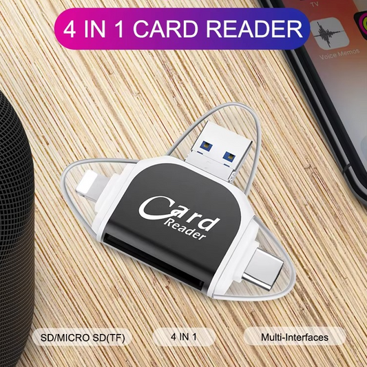 4-in-1 Kartenleser USB-C & Lightning – DataPort™ | 1+1 GRATIS