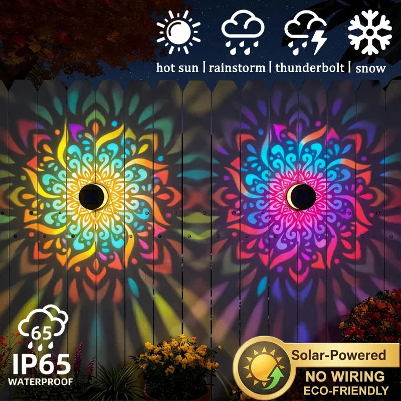 MandalaGlow™ – Solar-Wandleuchte