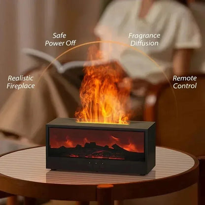 Fireplace Flame Mist Luftbefeuchter – Realistische Kaminflammen für Entspannung & Wohlbefinden
