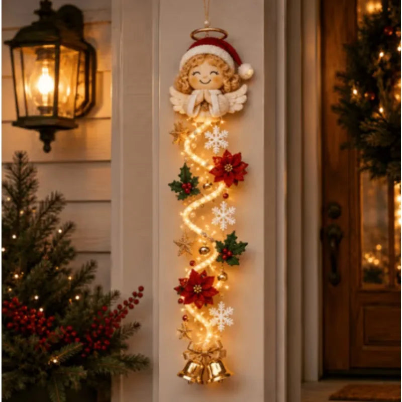 Beleuchtete Weihnachts-Hängedekoration für Tür und Wand