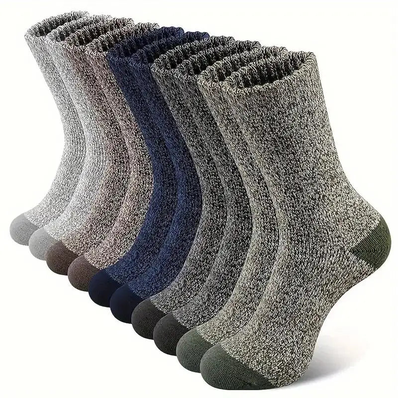 Merino-Wollsocken warm & gepolstert 5er-Set | WarmStride™