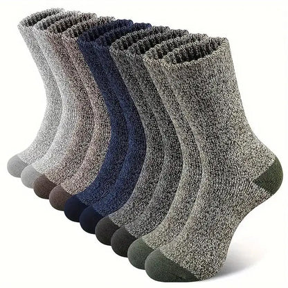 Merino-Wollsocken warm & gepolstert 5er-Set | WarmStride™