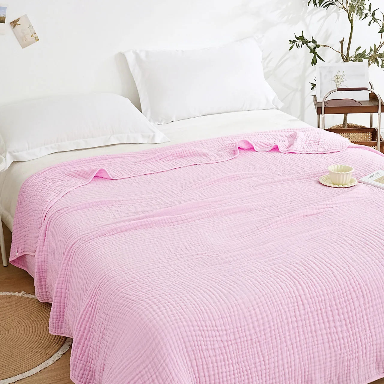 6-Lagen Musselin Decke aus 100% Baumwolle | MuslinSoft
