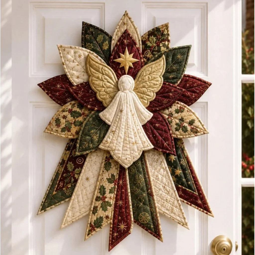 DIY Weihnachtskranz Nähset aus gestepptem Baumwollstoff