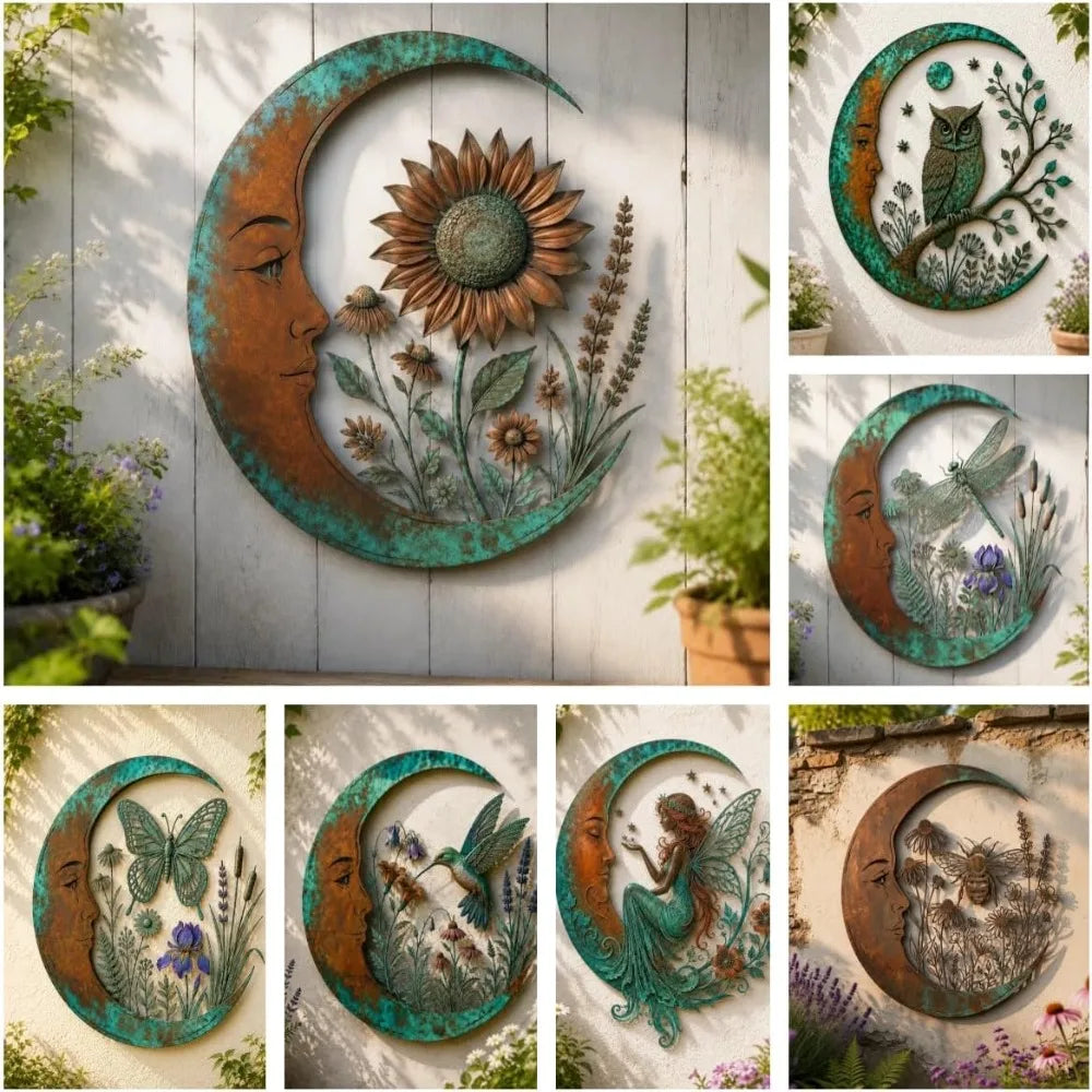 Wandkunst Mond-Design mit Naturmotiven | Selenara