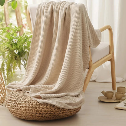 6-Lagen Musselin Decke aus 100% Baumwolle | MuslinSoft