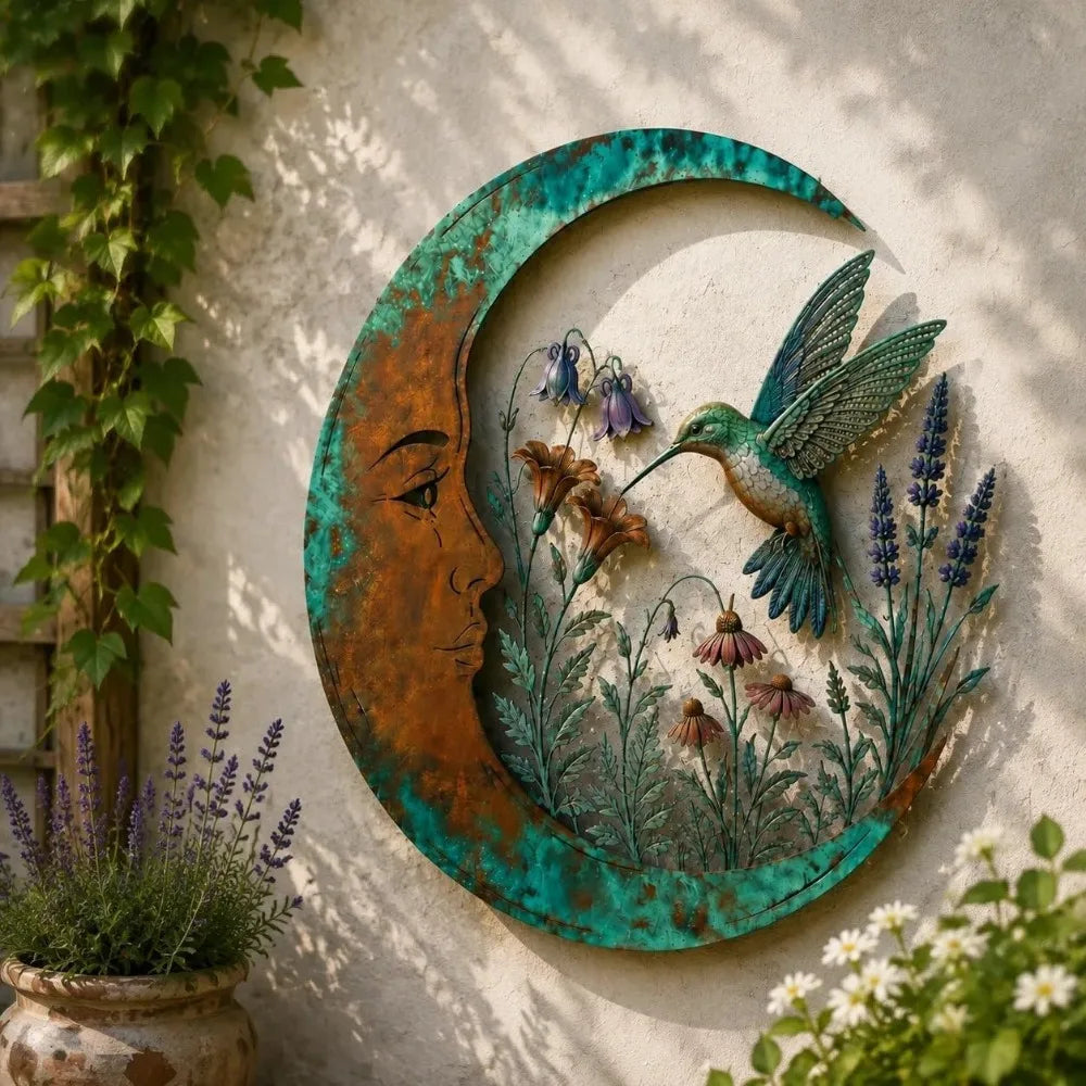 Wandkunst Mond-Design mit Naturmotiven | Selenara