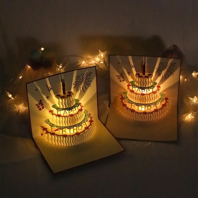 3D Pop-up Grußkarte mit Licht und Musik – Ansicht 11