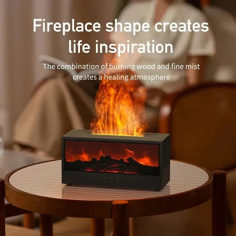 Fireplace Flame Mist Luftbefeuchter – Realistische Kaminflammen für Entspannung & Wohlbefinden