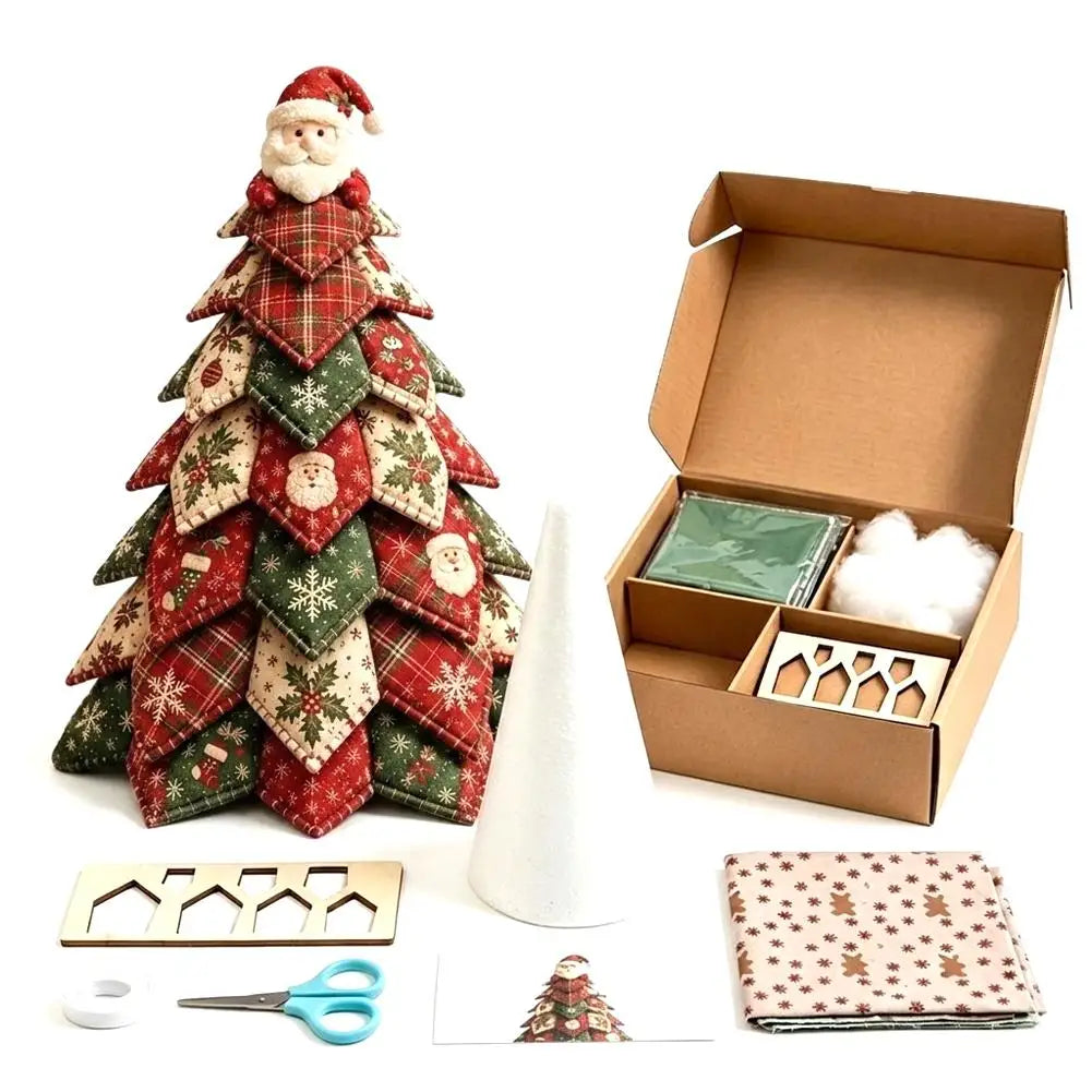 DIY Stoff-Weihnachtsbaum – Weihnachtsmann