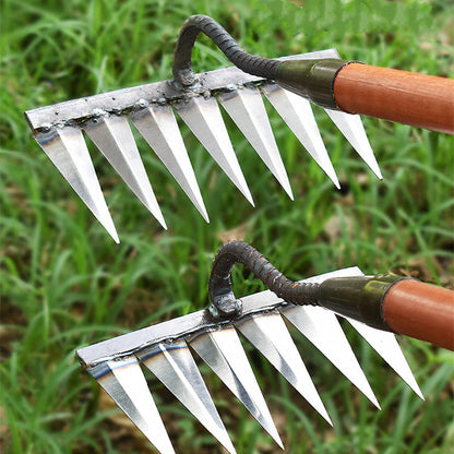 SoilMaster™ | Gartenhacke aus Kohlenstoffstahl – Scharfe Zinken für Jäten und Bodenlockerung